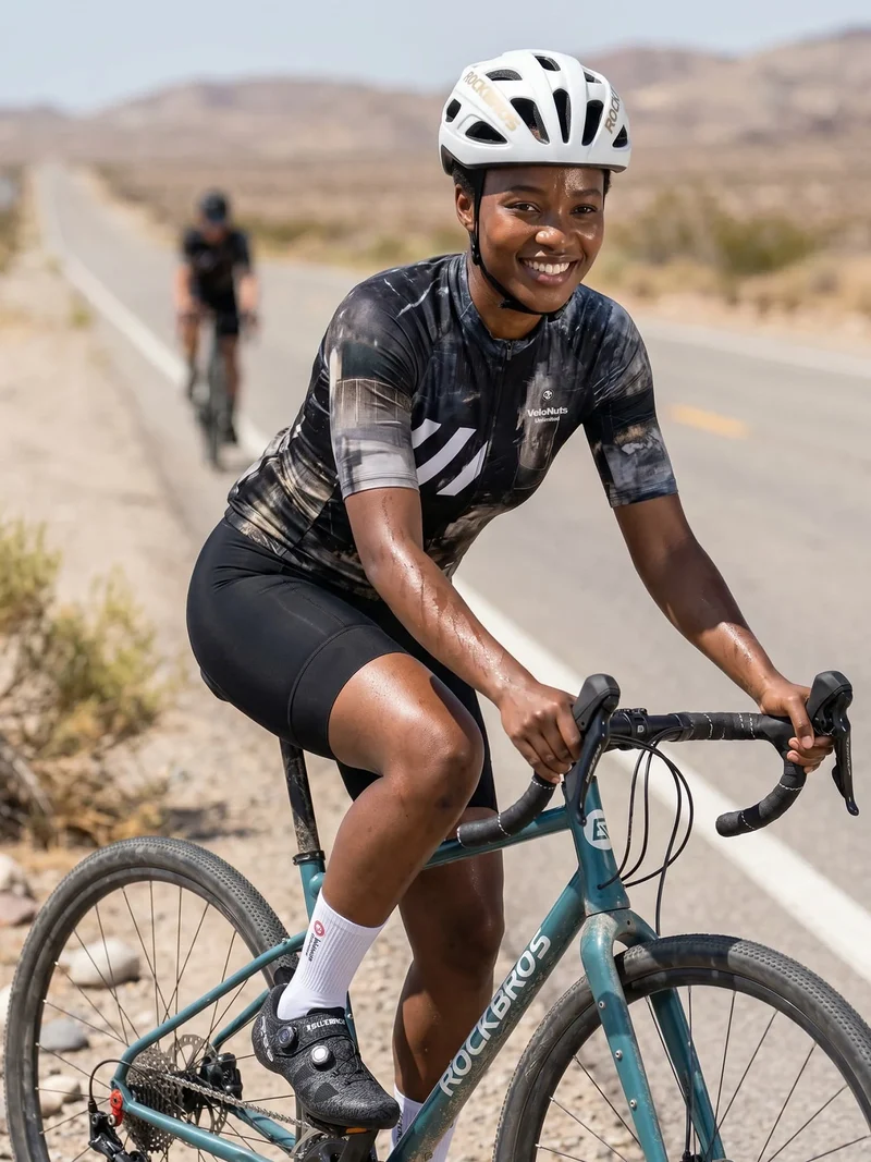 Damen-Radtrikot Urban Camo