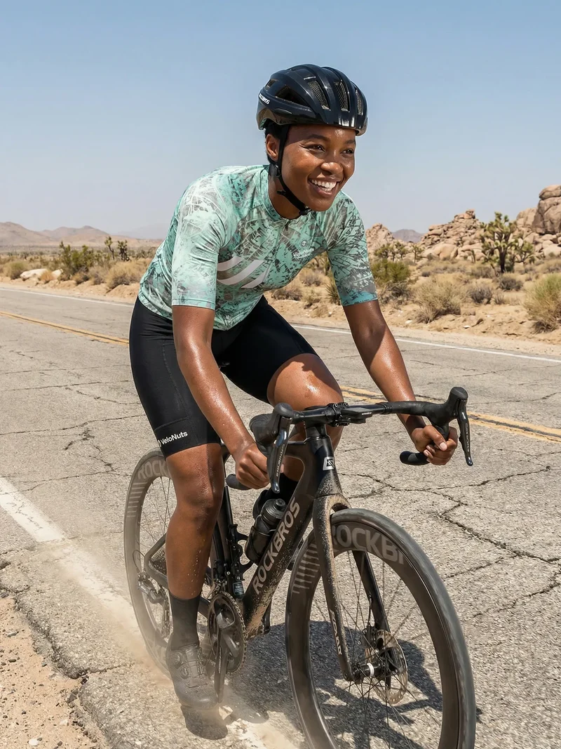 Damen-Radtrikot Urban Camo