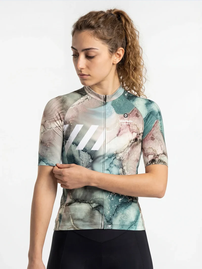 Damen-Radtrikot Liquid Terrain
