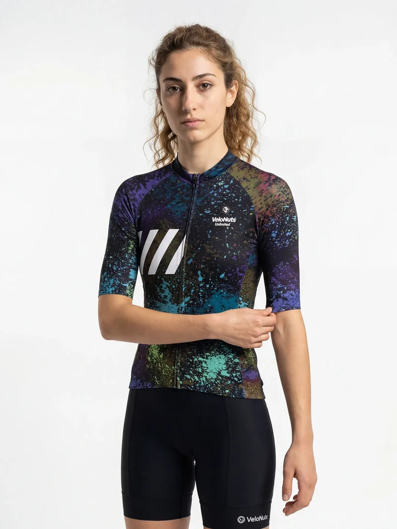Damen-Radtrikot Ink Burst