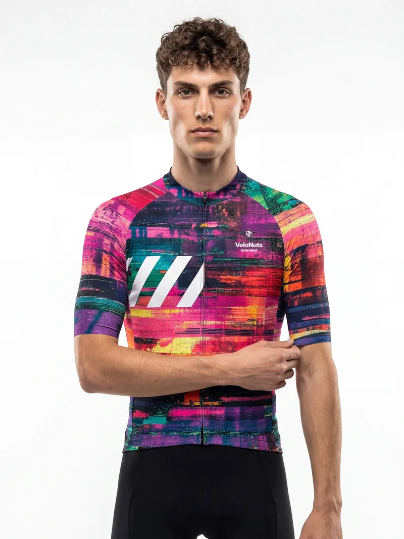 Herren-Radtrikot Retro Signal