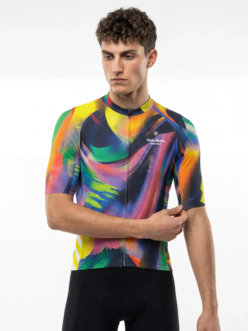 Herren-Radtrikot Pixel Riot