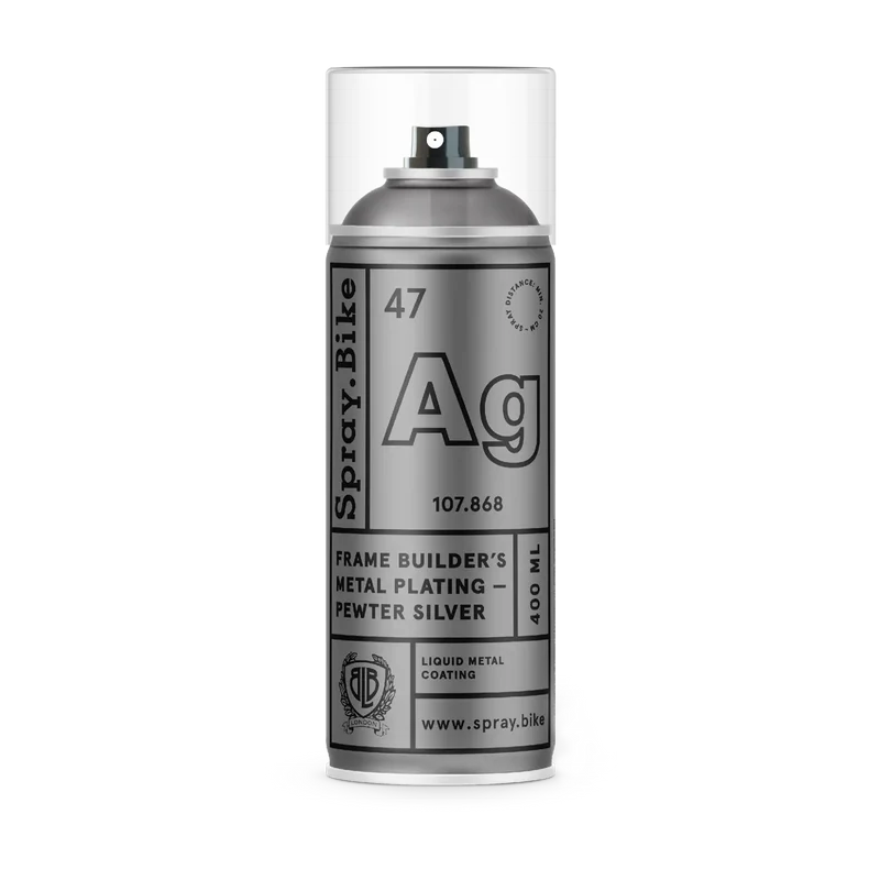 Frame Builder's Metal Plating - Pewter Silber