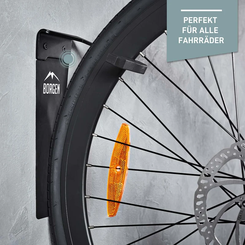 Fahrrad Wandhalterung vertikal – Schwarz