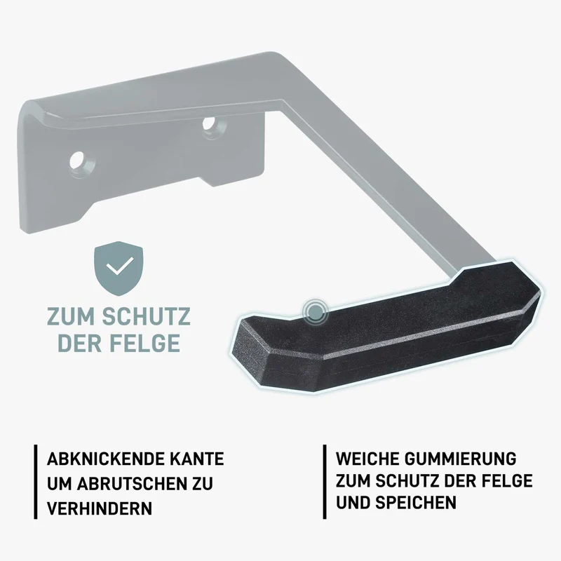 Fahrrad Wandhalterung vertikal – Schwarz