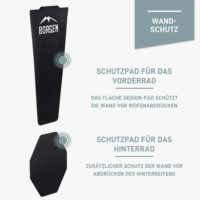 Fahrrad Wandhalterung vertikal – Schwarz