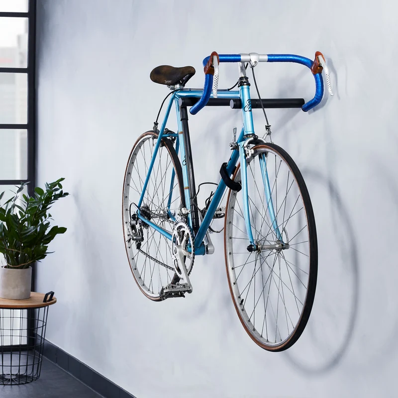 Fahrradhalterung Wand Holz – Schwarz