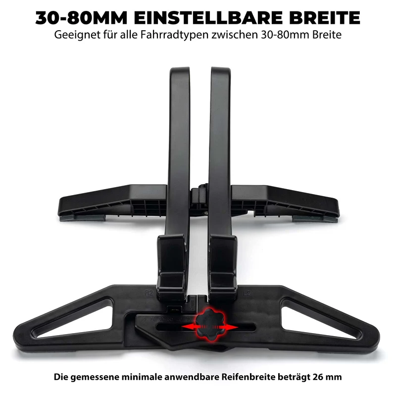ROCKBROS Fahrrad Parkständer, verstellbare Fahrradständer für 26–80 mm