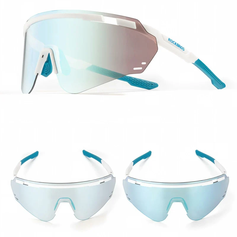 Photochrome Fahrradbrille mit UV400 Schutz Ultraleicht TR90 Gestell