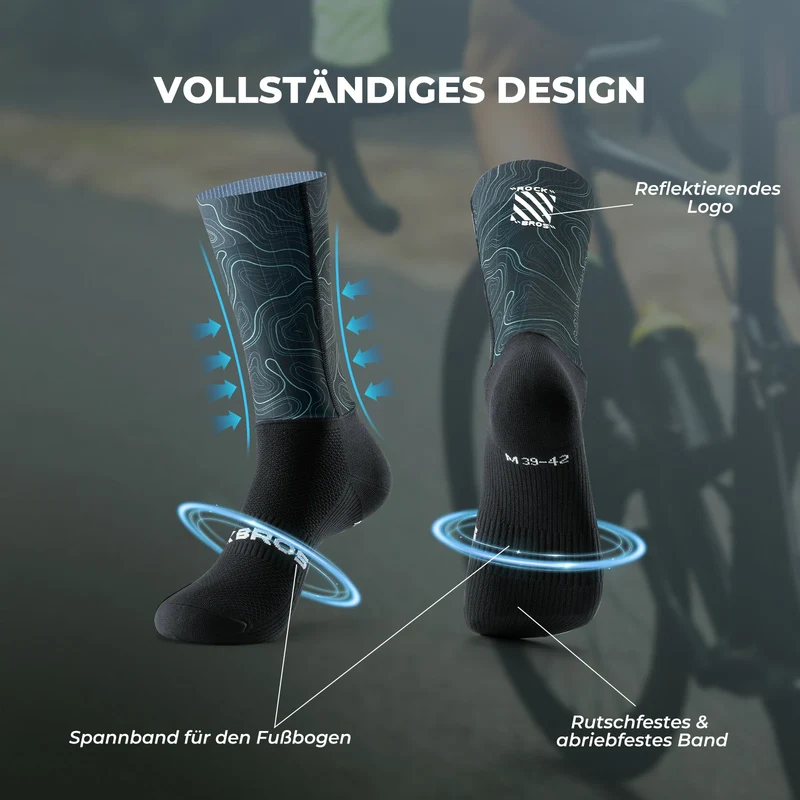 Rennrad Socken Moderat Komprimierende Fahrradsocken
