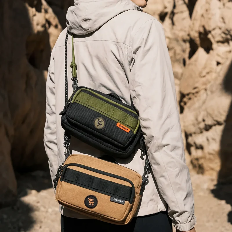 Qunature 2,5L Outdoor Umhängetasche Sling Bag