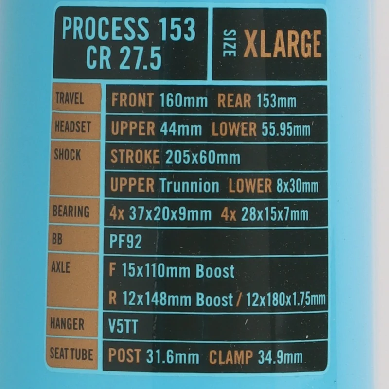Kona Process 153 CR/DL Rahmen 27.5" | Modell 2018 | Carbon | Größe XL
