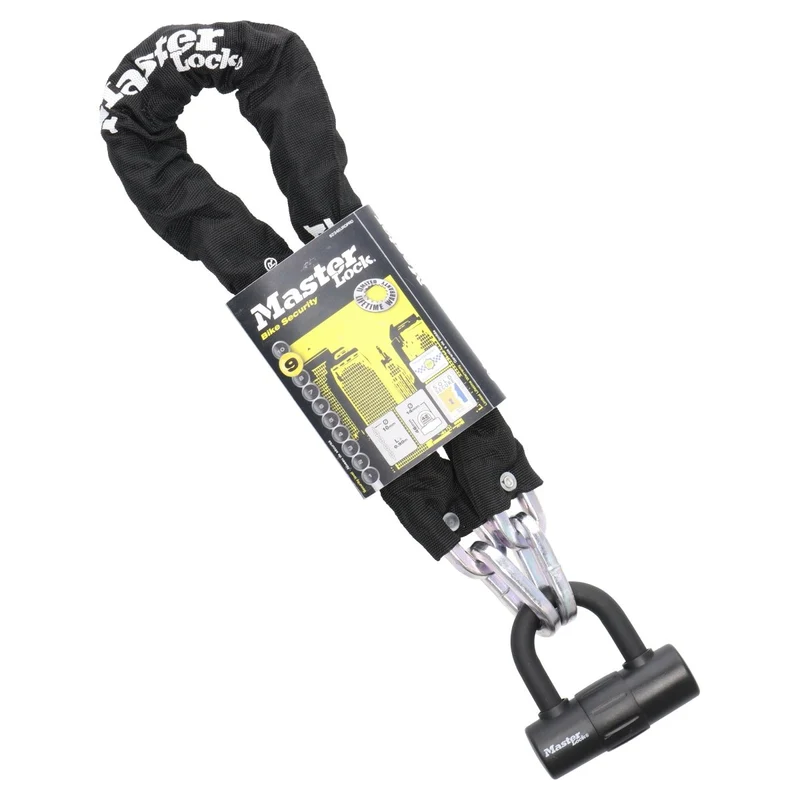 Master Lock 8234 Kettenschloss | 900 mm | 10 mm Stahlkette | Bügelschloss