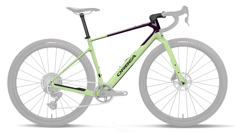 Orbea Rahmensatz Terra OMR 2027 Acid Gum/Fantasy Purple Carbon View Gloss