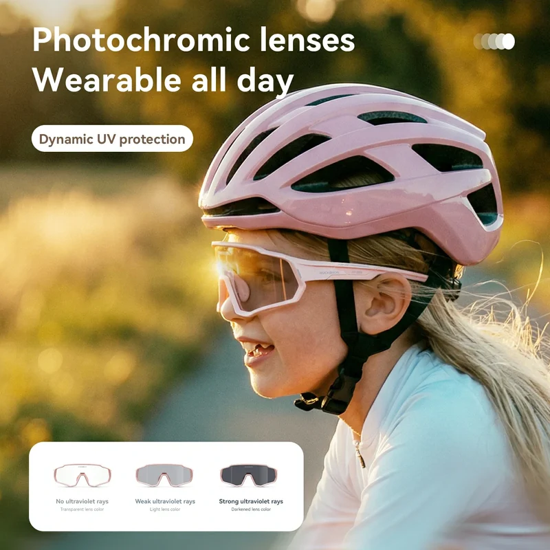 Kinder Fahrrad Sonnenbrille - Polarisiert/Photochrom mit UV400 Schutz