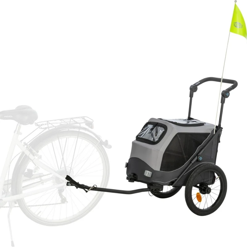 Remorque vélo pour chien Trixie pliable jusqu’à 22 kg