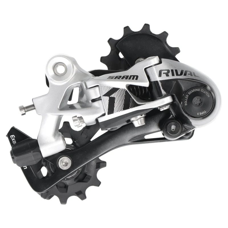 SRAM Rival 1 Schaltwerk | 11-fach | langer Käfig | Type 3.0 | 11-32 bis 10-42 | Schwarz/Silber