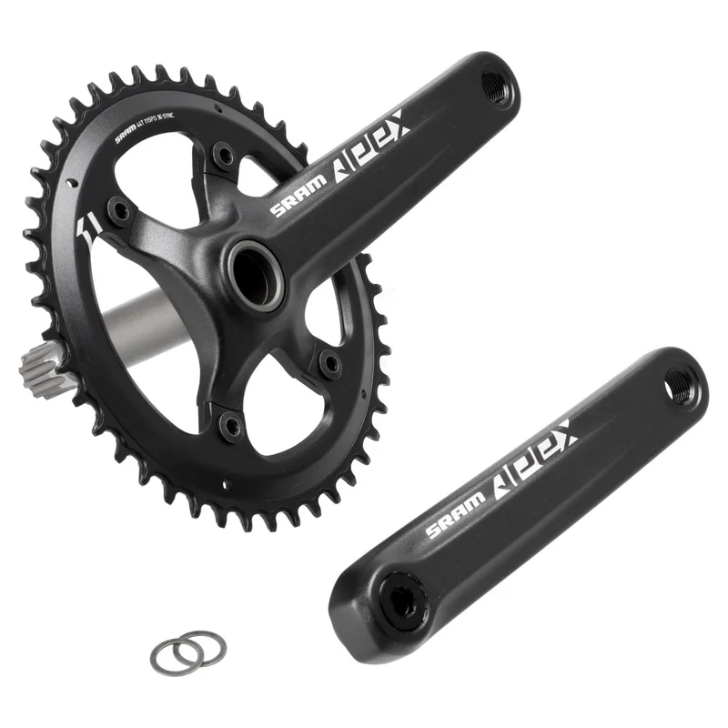SRAM Apex 1 Kurbelgarnitur | 175 mm | 44 Zähne | GXP | 1x10-/1x11-fach | Rennrad, Gravel