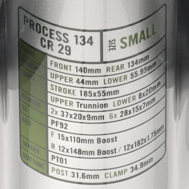 Kona Process 134 CR 29 Carbon Rahmen | RockShox Super Deluxe Ultimate Dämper | Größe S