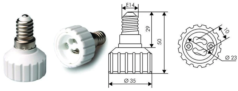 Adapter E14 auf GU10