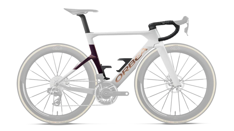 Orbea Rahmensatz Orca Aero OMX 2027 Golden Off White/Sunset Gloss