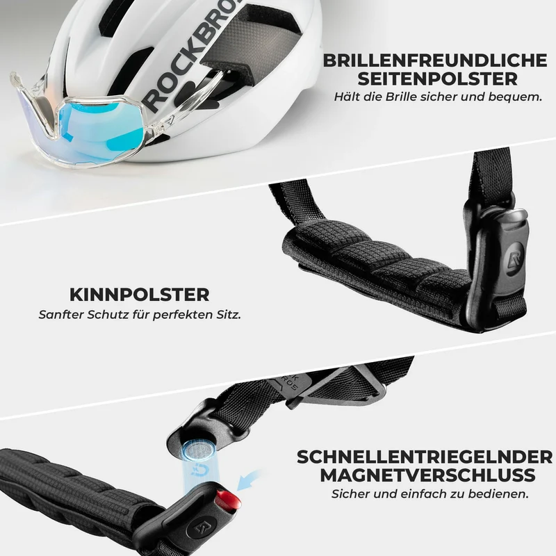 Fahrradhelm mit Magnetverschluss –54-60CM