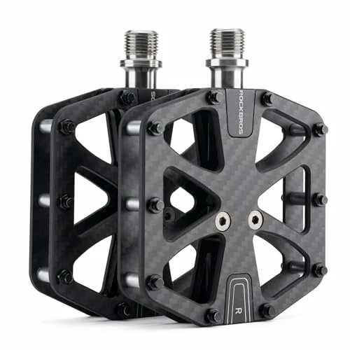 Fahrradpedale aus Carbon Ultralight und rutschfest mit 3 Abgedichtete