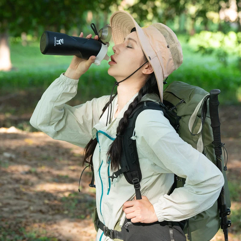 Qunature Faltbare Trinkflasche aus Silikon