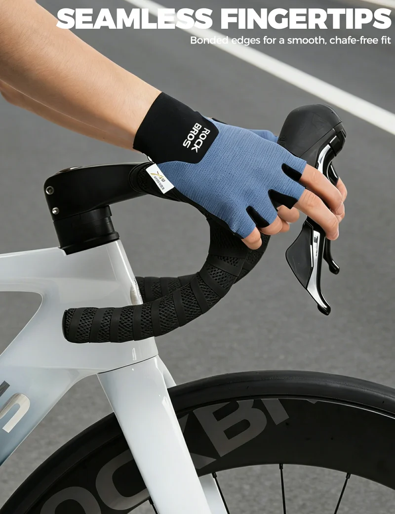 Halbfinger Fahrradhandschuhe mit PORON XRD Polster