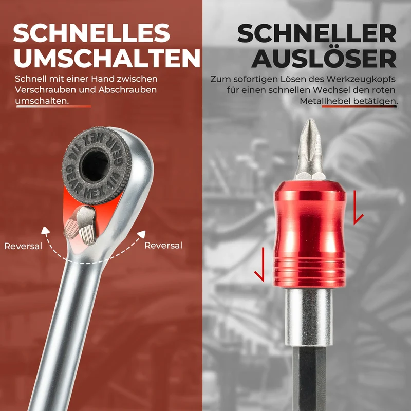10-in-1 Fahrrad-Multitool mit Ratsche und Reifenhebern