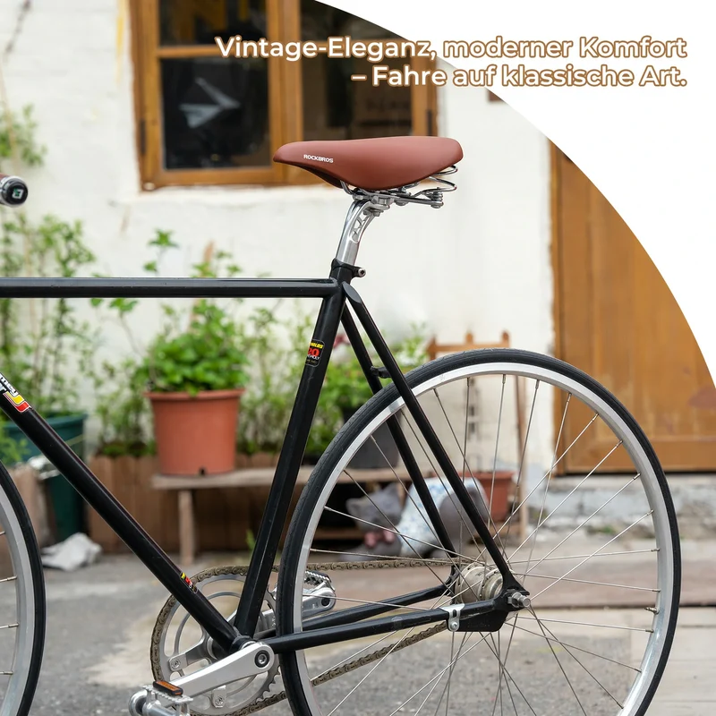 Fahrradsattel Retro Vintage Citybike Sitz mit Federung