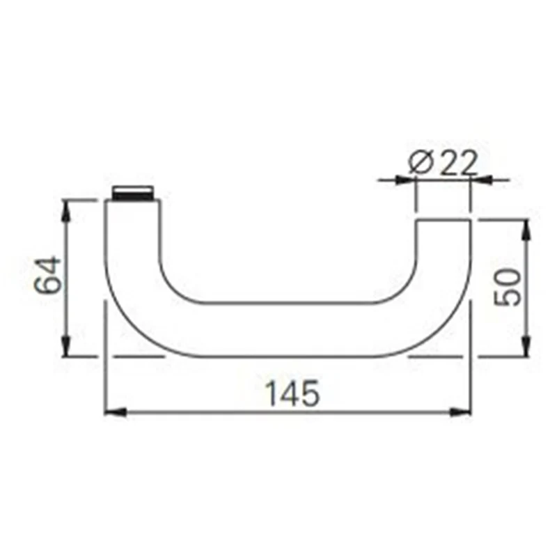 Schutzbeschlag Wohnungstür ES1 mit Zylinderabdeckung (Kernziehschutz) – 72 mm, Aluminium silber