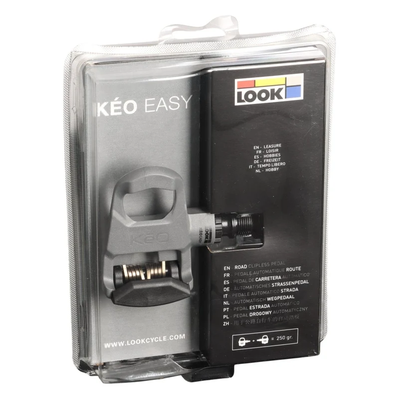 LOOK Keo Easy Pedale grau | Rennrad Klickpedale inkl. Cleats (B-Ware)