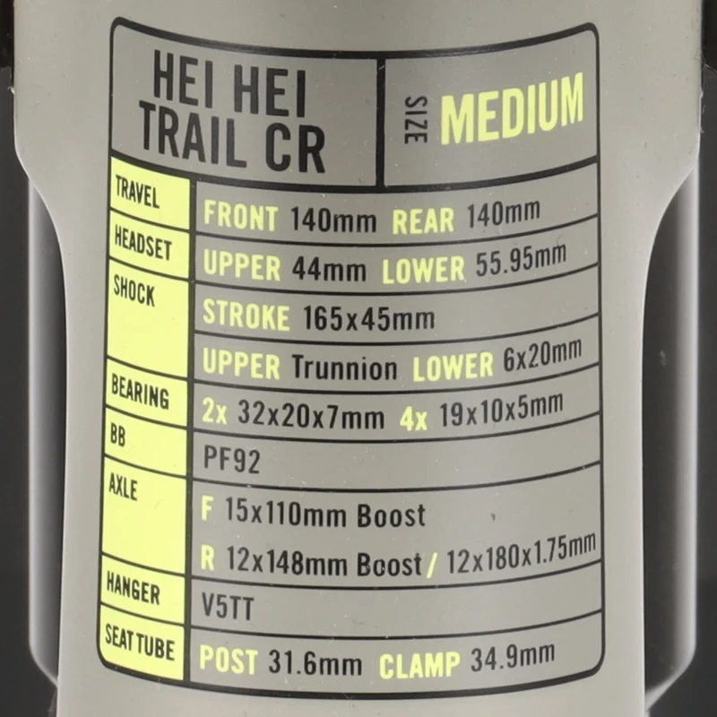 Kona Hei Hei Trail CR | Carbon Rahmenset Trail mit Dämpfer | 27,5" Boost | Größe XL