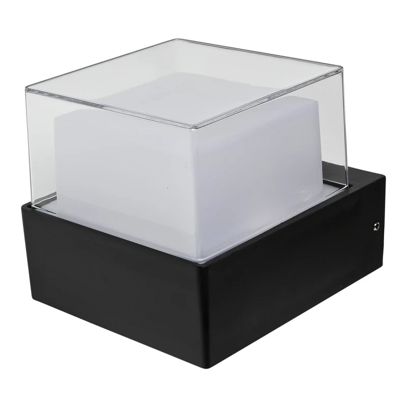 LED-Wandleuchte quadratisch 4W IP65 – Wasserdicht IP65, Farbtemperatur 3000K, 30 cm