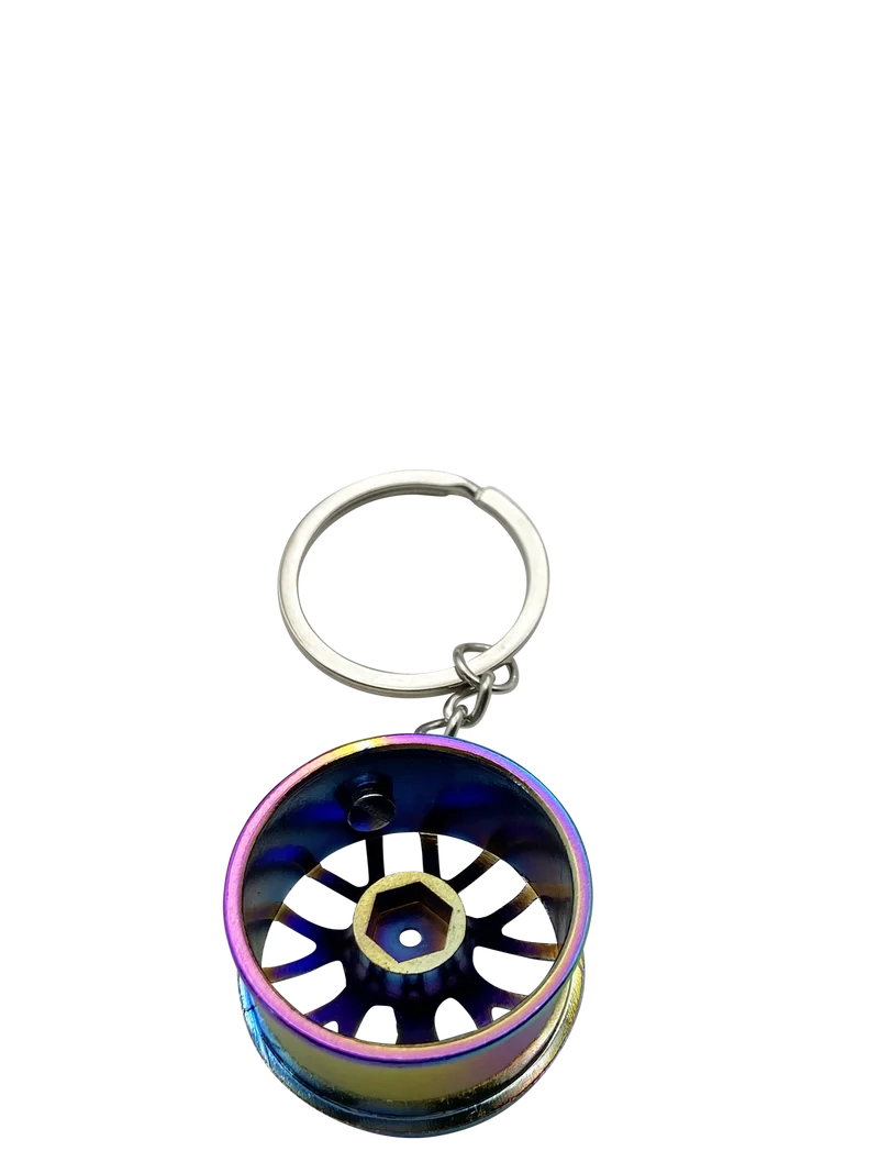 Anhänger für Schlüssel Modell Felge Rainbow