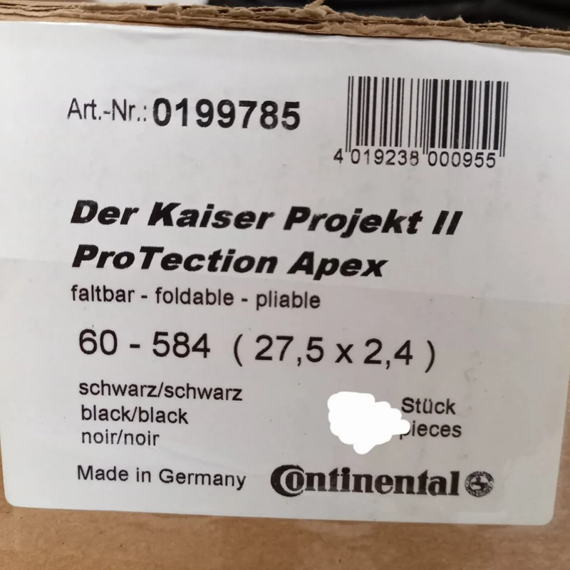 Continental Der Kaiser Project 2.4 Faltreifen 27,5 Zoll ProTection Apex Tubeless