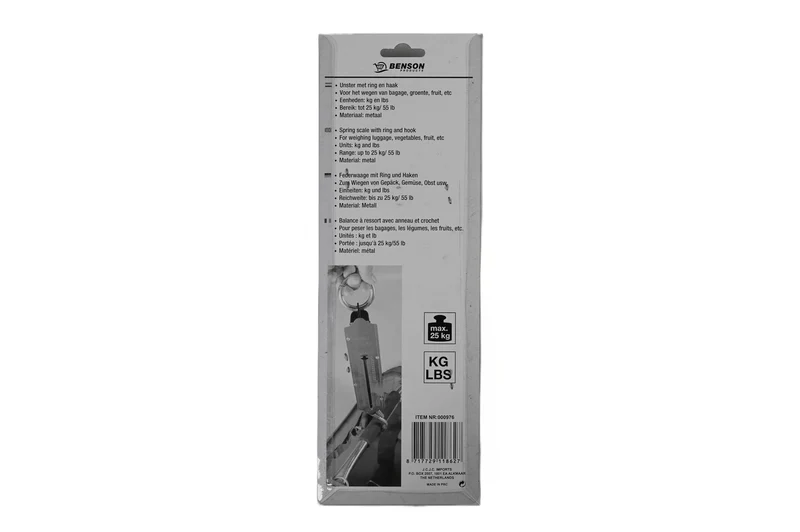 Unster Kofferwaage 25 kg – Maximales Wiegegewicht 25 kg / 55 lbs, Breite ca. 4–5 cm