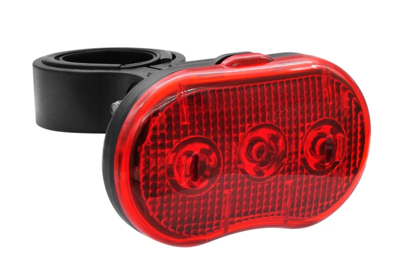LED-Fahrradrücklicht rot – Funktion: Lauflicht-Blinken – an – aus, 31,8 mm