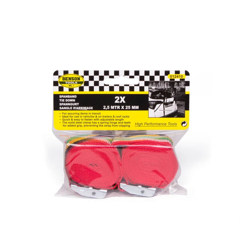 Spanngurt 2,5 m x 25 mm – Länge 2,5 m, Breite 25 mm, 2,5 m