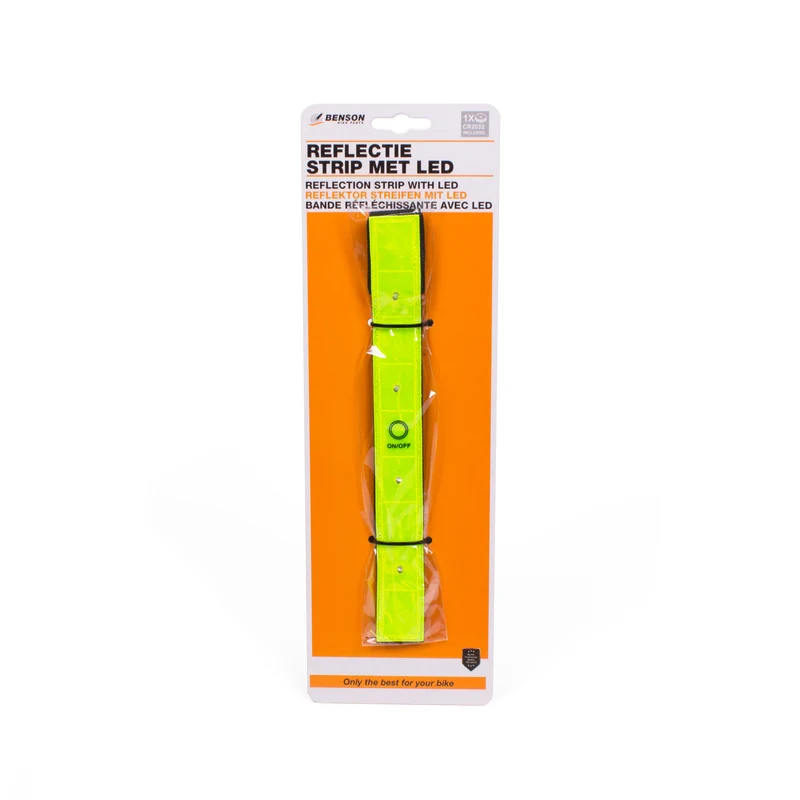 Reflexstreifen mit LED – Maße 2,5 x 22,5 cm, 22,5 cm