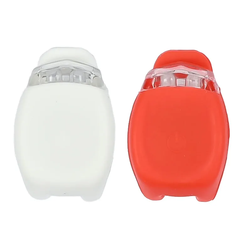 LED-Fahrradlicht 2-tlg. Silikon – Funktion Blinken - An - Aus, 31,8 mm, wasserdicht