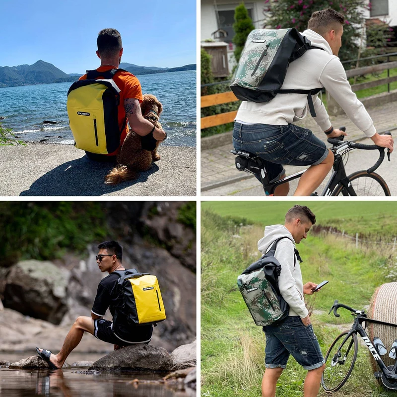 Dry Bag wasserdicht Reiserucksack mit Vordertasche 20L