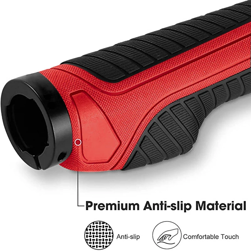 ROCKBROS Rutschfeste Fahrradgriffe aus Gummi mit Lock-on Design für MTB