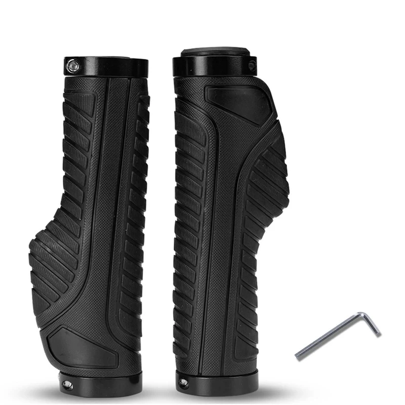 ROCKBROS Rutschfeste Fahrradgriffe aus Gummi mit Lock-on Design für MTB