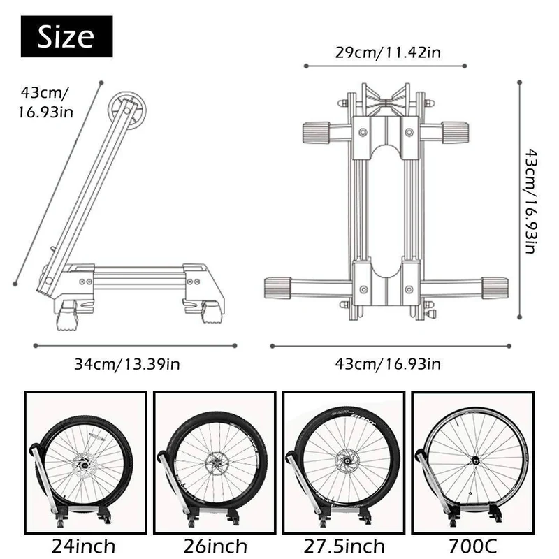ROCKBROS Fahrradständer Hinterradständer Faltbar aus Aluminium