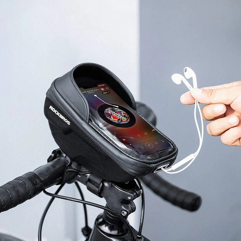 ROCKBROS Fahrrad Lenkertasche Handyhalterung mit TPU Touchscreen