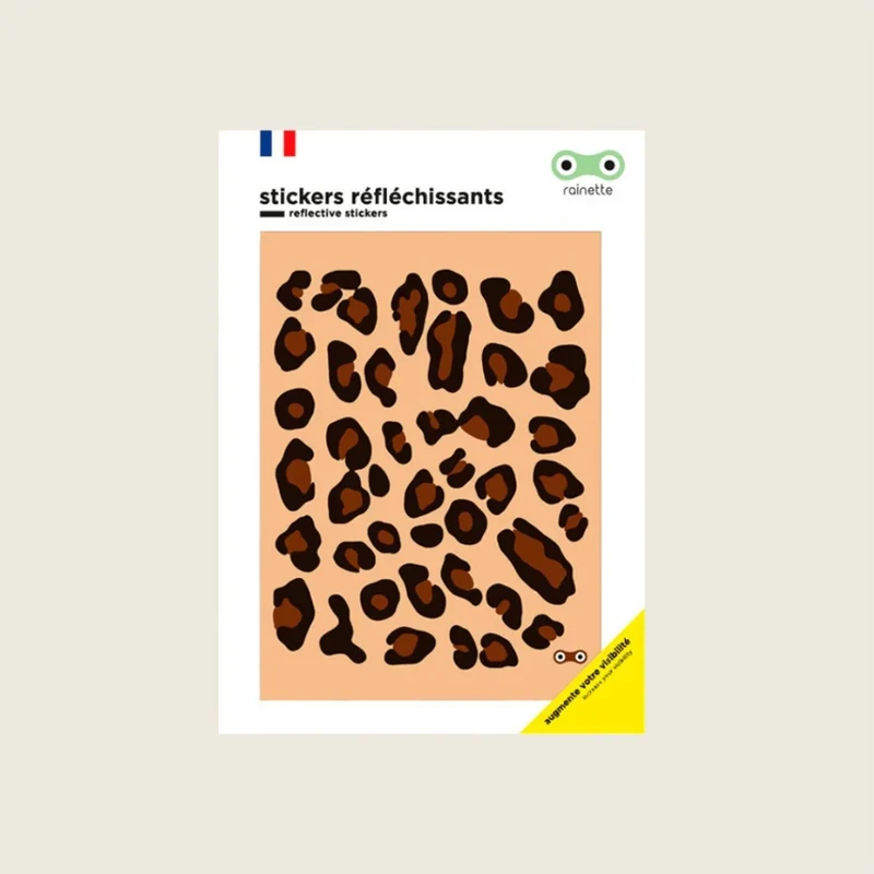 Stickers réfléchissants pour vélo et casque Rainette - animaux, fun, & food