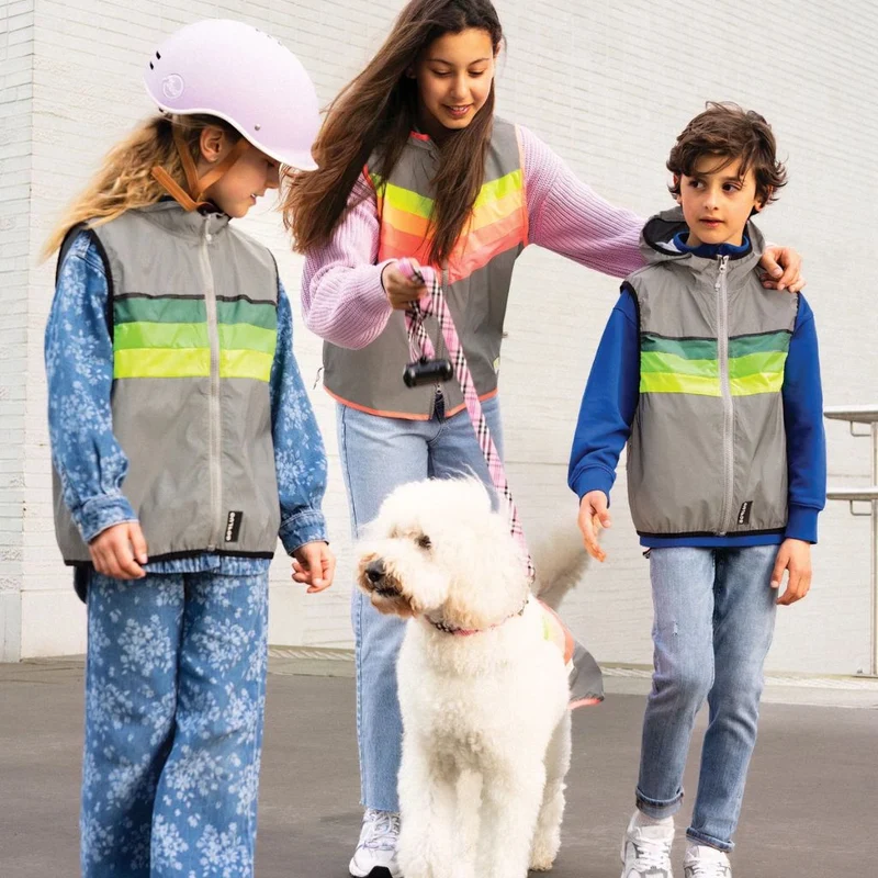 Gilet vélo réfléchissant enfant GoFluo North