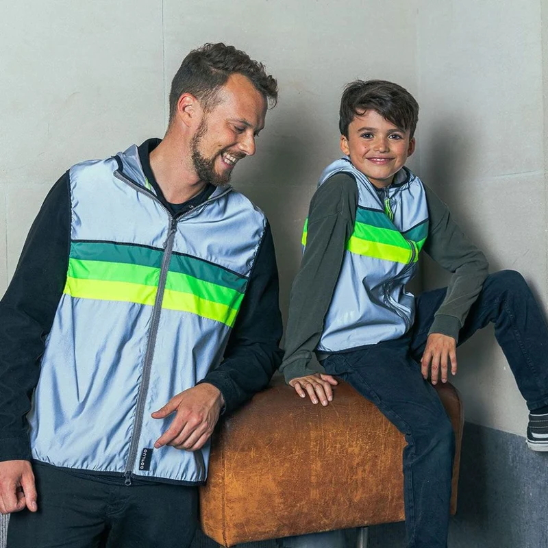 Gilet vélo réfléchissant enfant GoFluo North